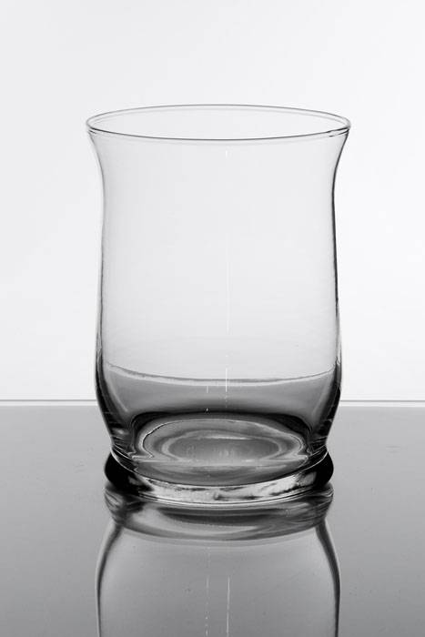 8&quot; Hurricane Glass Vase Clear