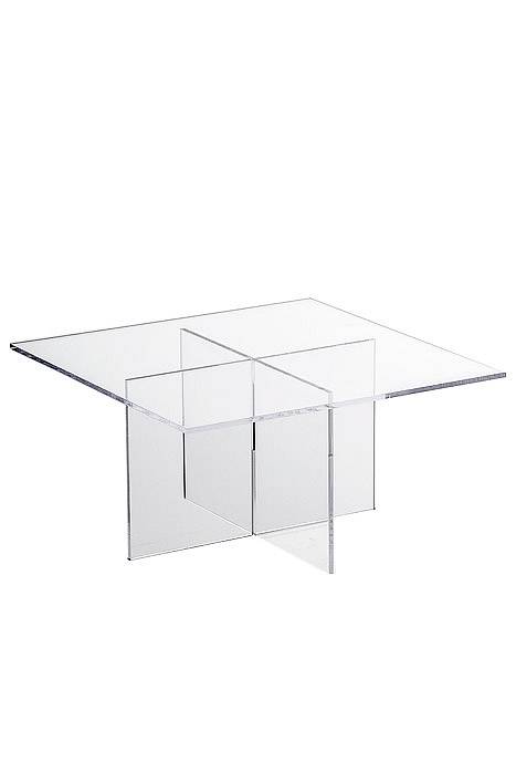9.75" X 5" Cross Tier Acrylic Display Stand Clear