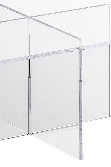 11.75" X 6" Cross Tier Acrylic Display Stand Clear