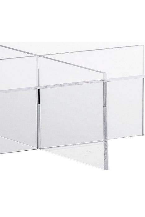 13.75" X 6" Cross Tier Acrylic Display Stand Clear