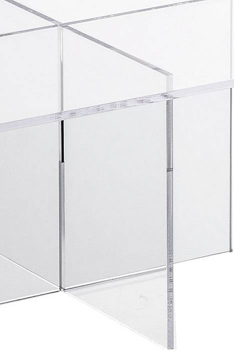 7.75" X 5" Cross Tier Acrylic Display Stand Clear