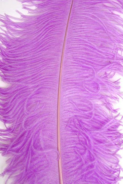 22"-26" Ostrich Feather Lavender Pkg/6