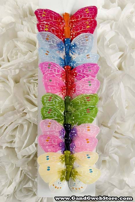 3" Butterfly Assorted Pkg/12