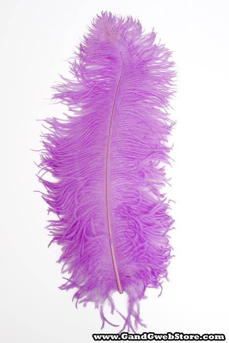 22"-26" Ostrich Feather Lavender Pkg/6
