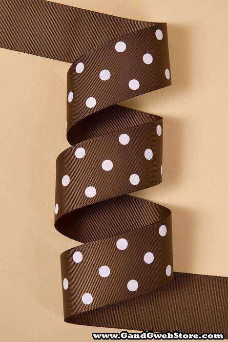 1-1/2" X 17yds Grosgrain Ribbon Brown 