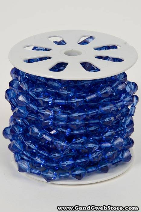 10yds Beaded Garland Roll Royal Blue