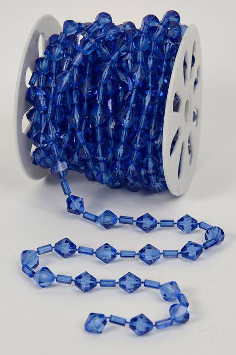 10yds Beaded Garland Roll Royal Blue
