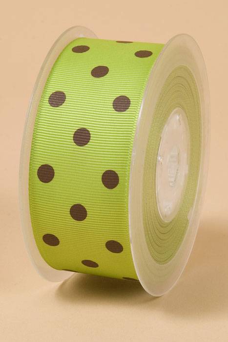 1-1/2" X 17yds Grosgrain Ribbon Apple Green 