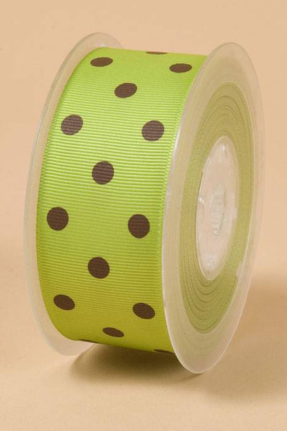 1-1/2" X 17yds Grosgrain Ribbon Apple Green 