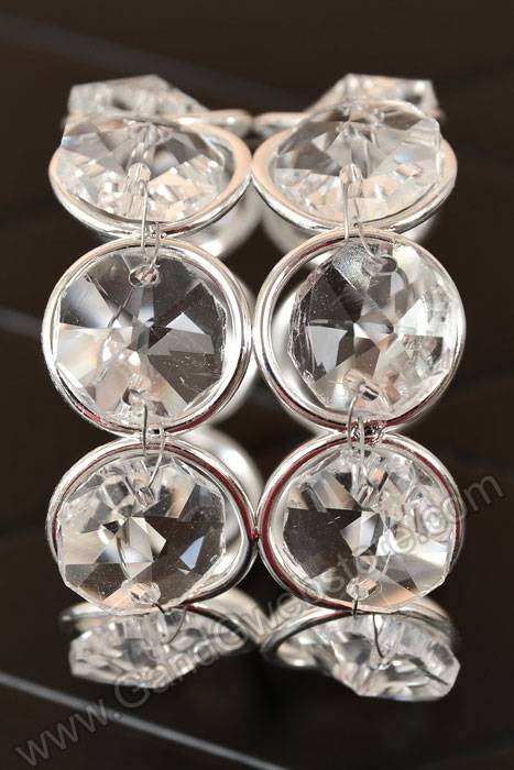 2" Crystal Napkin Ring Pkg/6