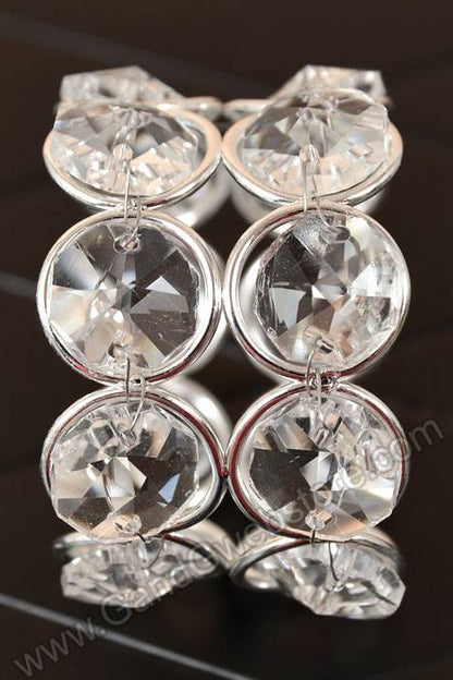 2" Crystal Napkin Ring Pkg/6
