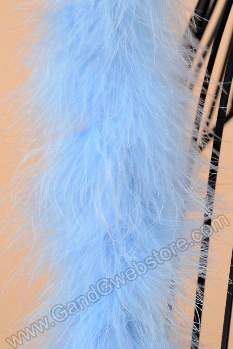 72" Feather Marabou Light Blue