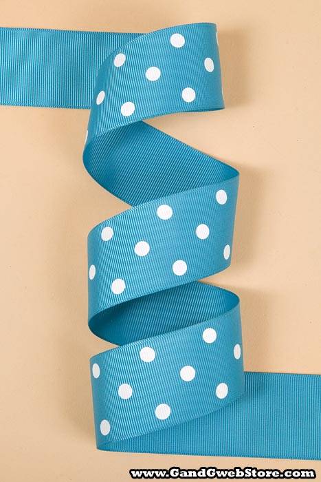 1-1/2" X 17yds Grosgrain Tornado Blue 