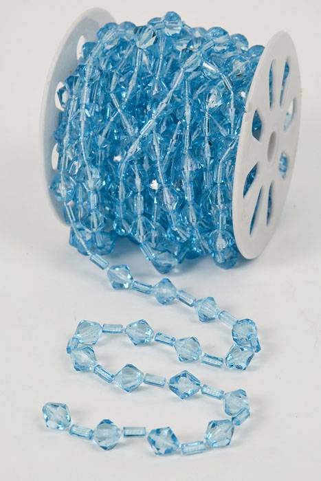 10yds Beaded Garland Roll Turquoise