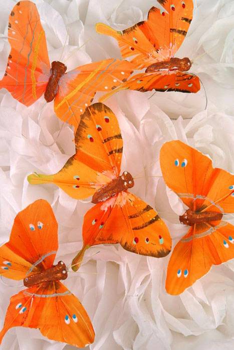 3" Butterfly Orange Pkg/12