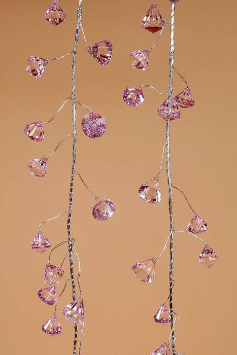 6ft Prism Garland Lavender/silver