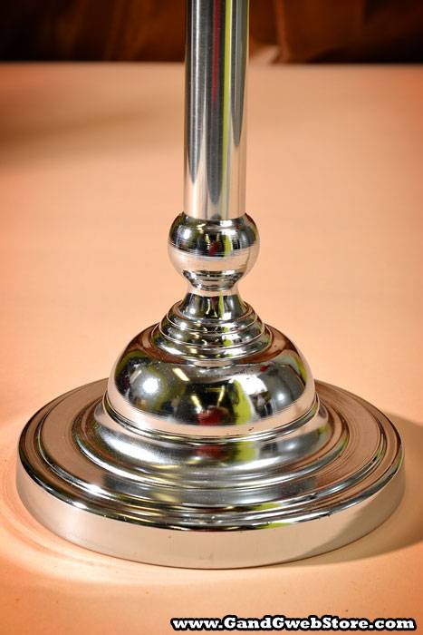 46.5&quot; X 11&quot; Bead Candle Holder Clear