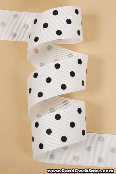 1-1/2" X 20yds Grosgrain White 