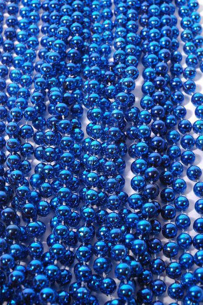 Round Party Beads Blue Pkg/12