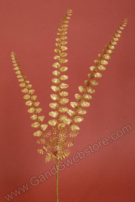 22" Glitter Locust Spray Gold Pkg/4