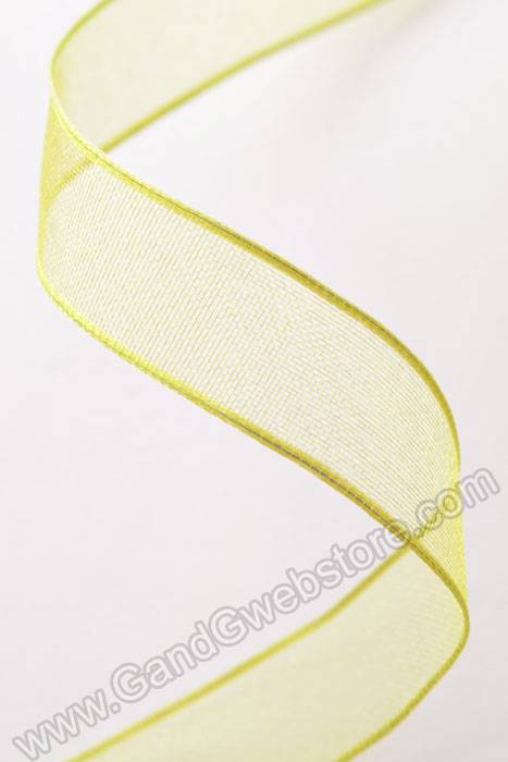 5/8" X 25yds Encore Wired Ribbon Lime