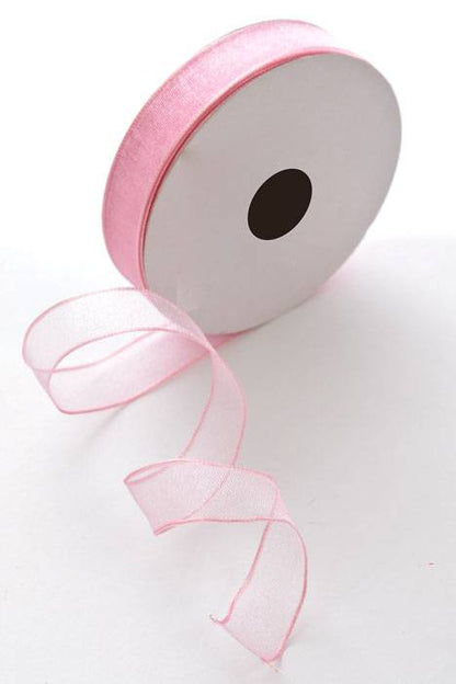 5/8" X 25yds Encore Wired Ribbon Light Pink