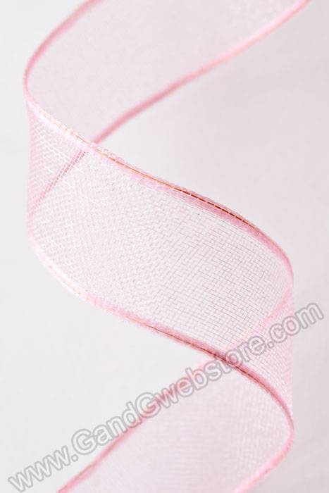 5/8" X 25yds Encore Wired Ribbon Light Pink