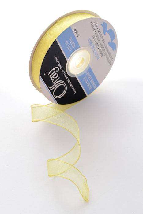 5/8" X 25yds Encore Wired Ribbon Yellow