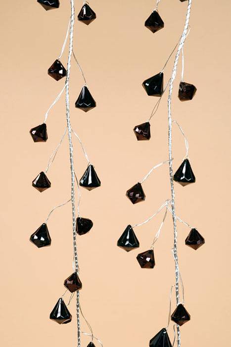 6ft Prism Garland Black