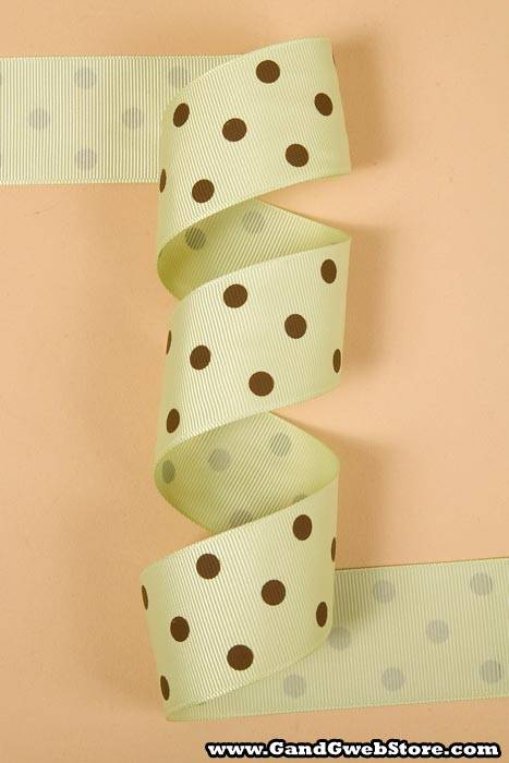 1-1/2" X 17yds Grosgrain Lime Juice 