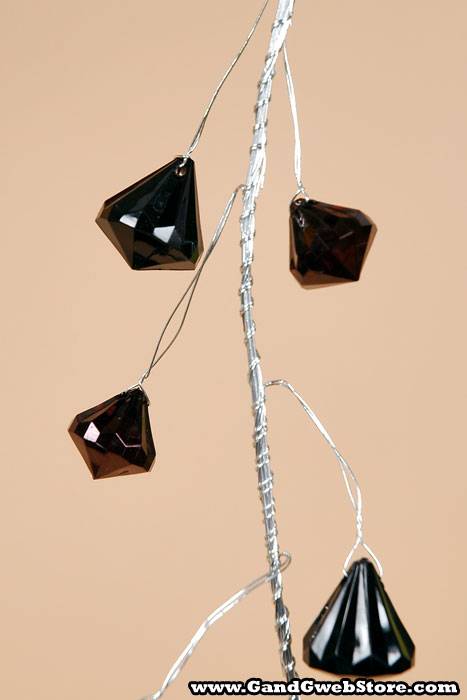 6ft Prism Garland Black