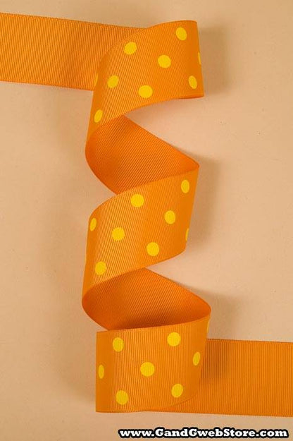 1-1/2" X 17yds Grosgrain Ribbon Tangerine 