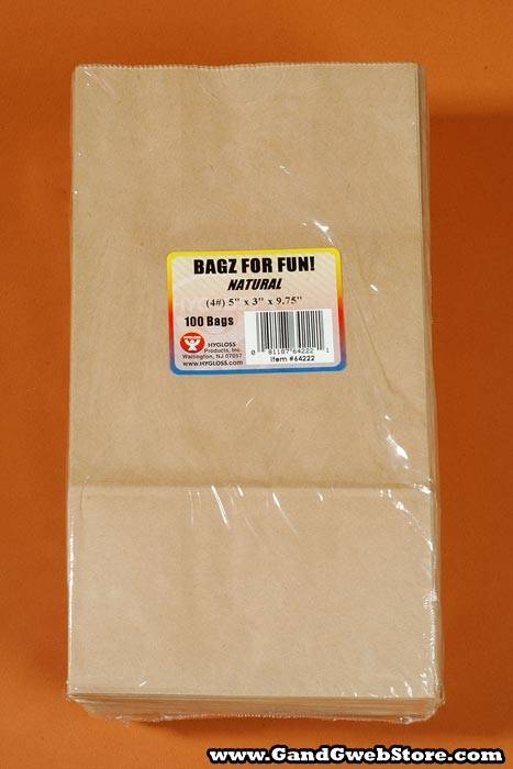5" X 3" X 9.75" Bagz For Fun Natural Pkg/100