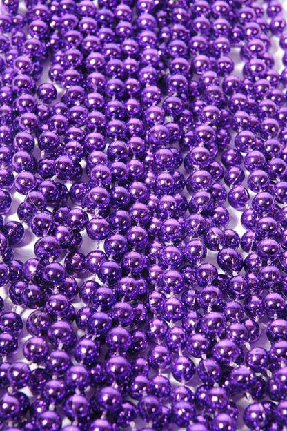 Round Party Beads Purple Pkg/12