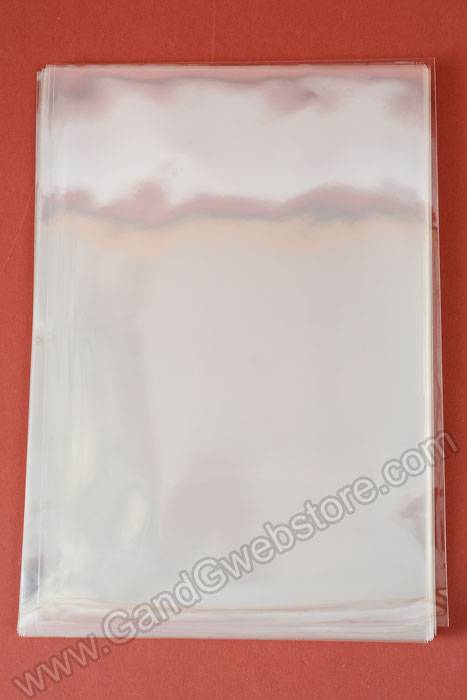 8" X 12" Cellophane Bag Clear Pkg/50