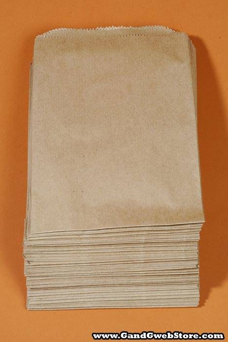6.25" X 9.25" Merchandising Bag Natural Pkg/100
