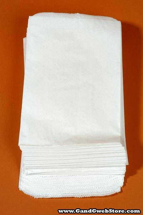 6.25" X 9.25" Merchandising Bag White Pkg/100