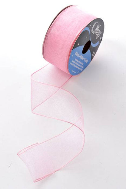1.5" X 25yds Encore Wired Ribbon Light Pink