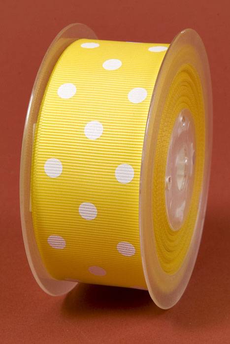 1-1/2" X 17yds Grosgrain Ribbon Lemon 