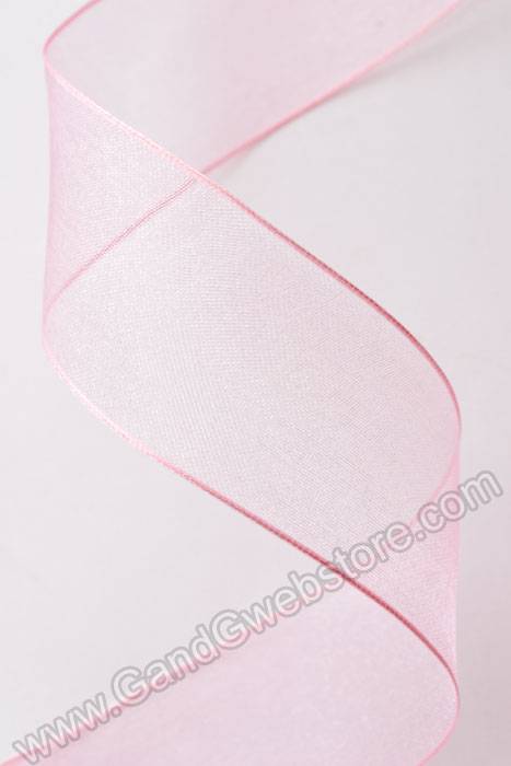 1.5" X 25yds Encore Wired Ribbon Light Pink