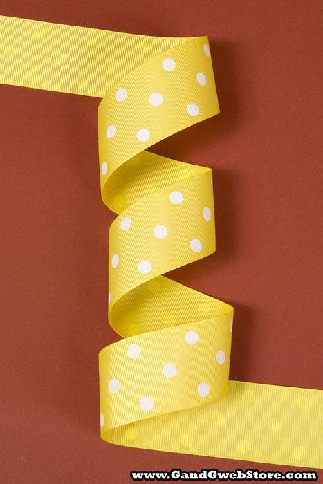 1-1/2" X 17yds Grosgrain Ribbon Lemon 