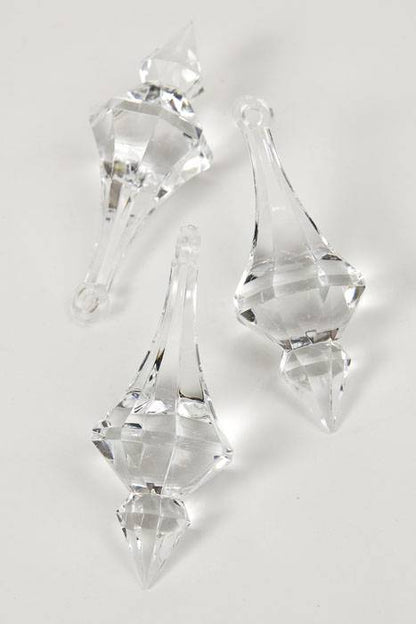 3" Acrylic Drop Accessory Clear Pkg/12