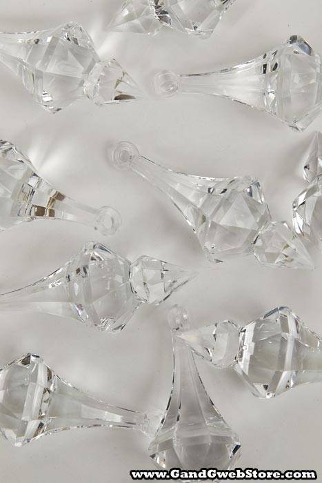 3" Acrylic Drop Accessory Clear Pkg/12