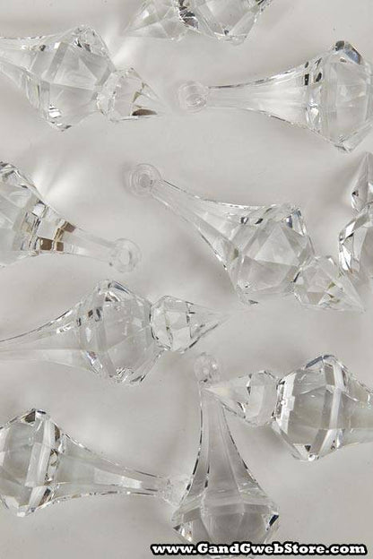 3" Acrylic Drop Accessory Clear Pkg/12