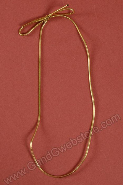 16" Metallic Stretch Loop W/bow Gold Pkg/100