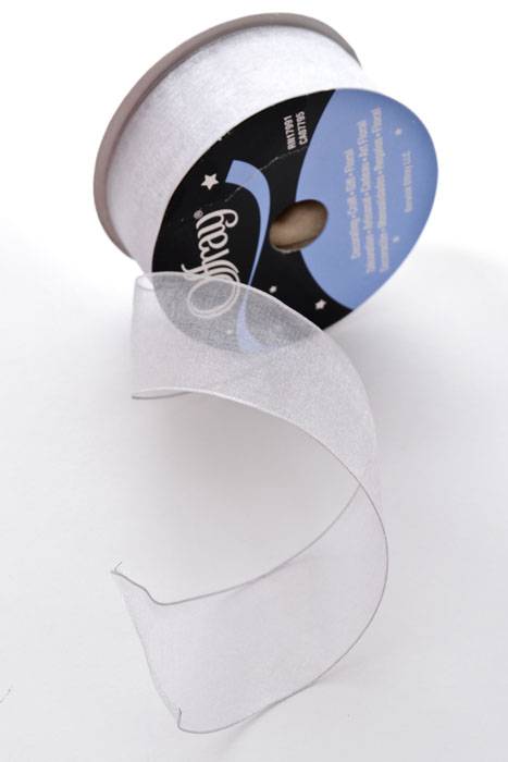 1.5" X 25yds Encore Wired Ribbon Silver