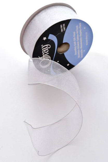 1.5" X 25yds Encore Wired Ribbon Silver