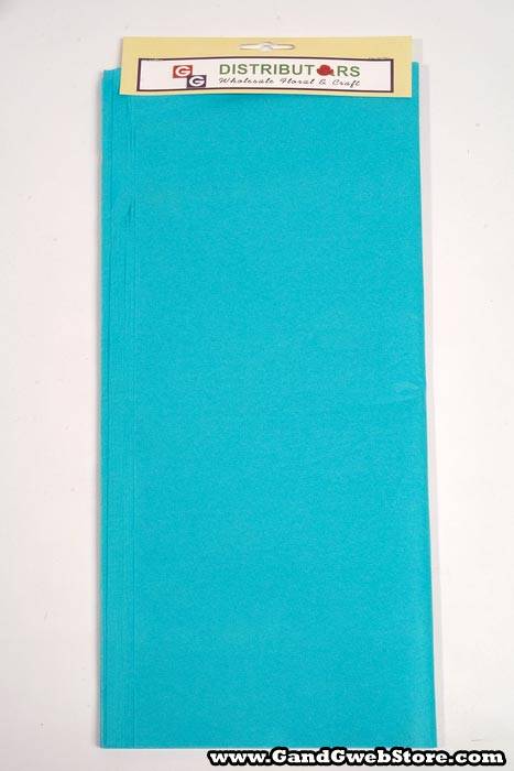 20" X 30" Tissue Paper Bright Turquoise
