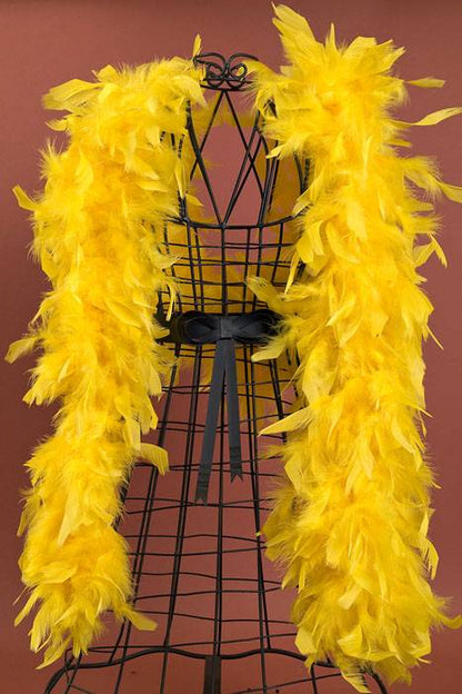 72" Feather Boas (60gm) Yellow