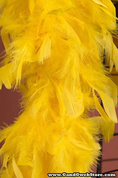 72" Feather Boas (60gm) Yellow